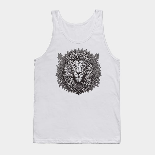 Grand Lion Tank Top by Deniz Digital Ink